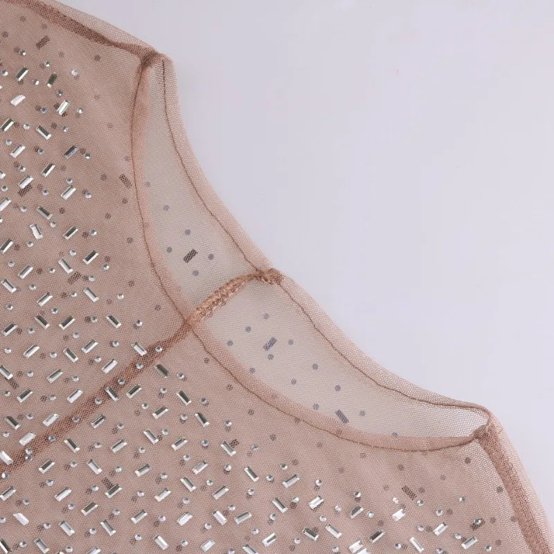 Sparkly Sequin Long Sleeve Maxi Evening Dress