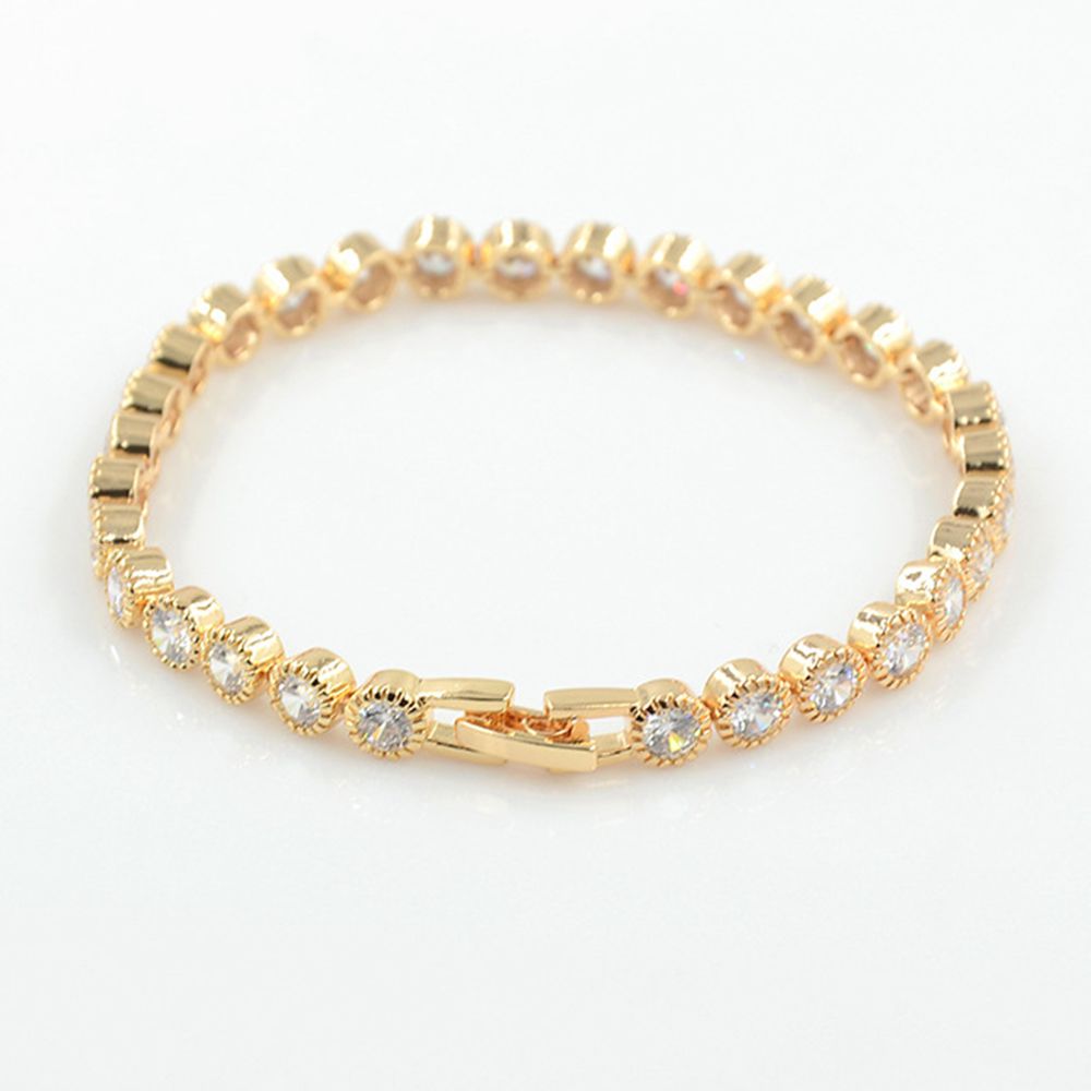 Gold Tennis Bracelet