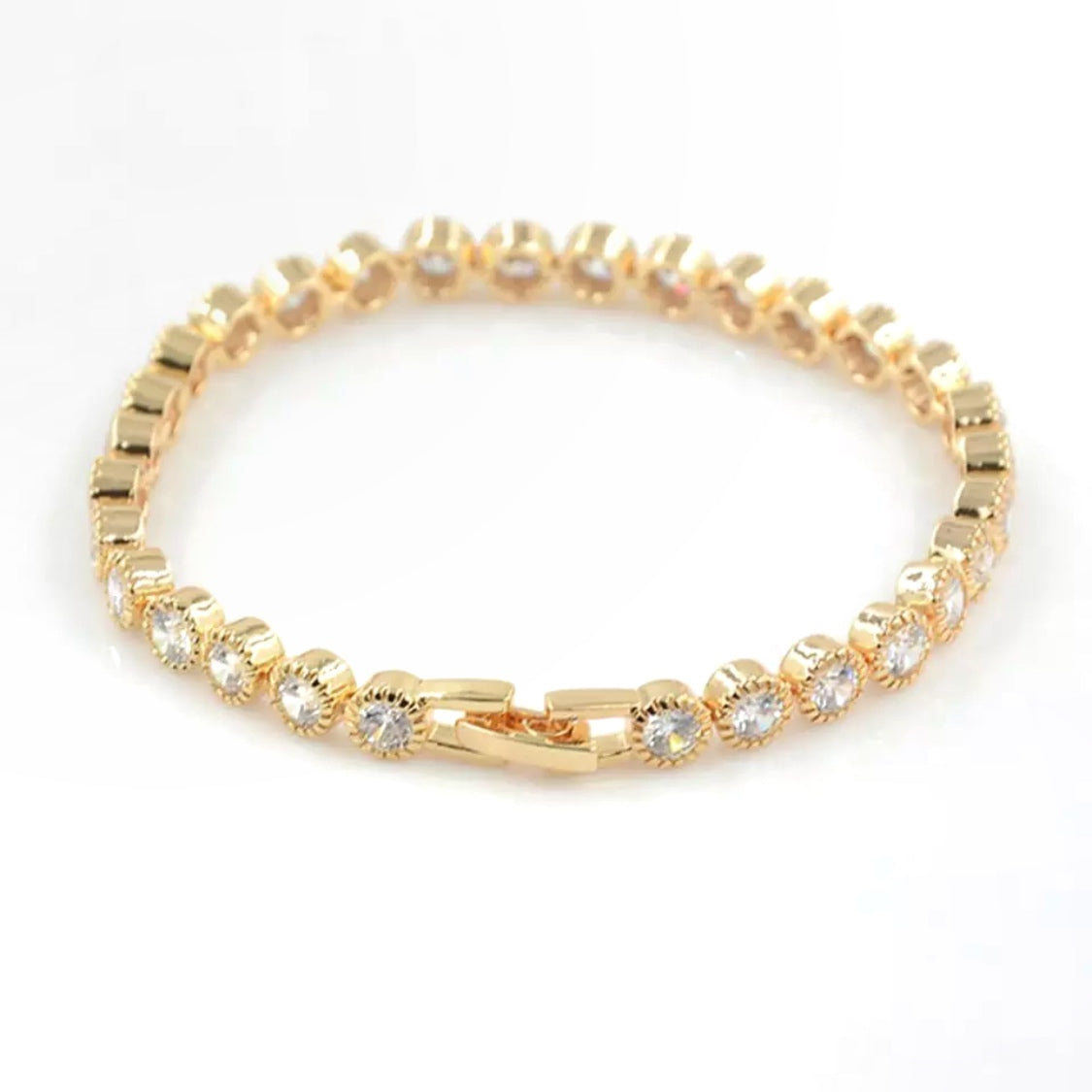 Gold Tennis Bracelet